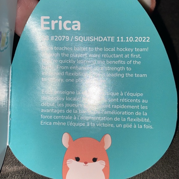 Squishmallows Erica the chinchilla - Picture 5 of 5